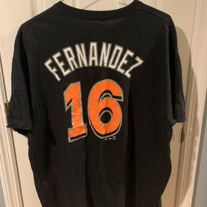 Mens XL Marlins Jose Fernandez T-Shirt #16